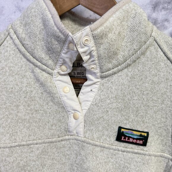 LL Bean T Snap Sweater Fleece Pullover Long Sleeve Small - Picture 3 of 16